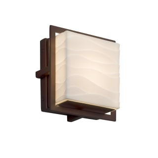 Open Box - Justice Design Group PNA-7561W-WAVE-DBRZ - Wall Sconces Outdoor Lighting