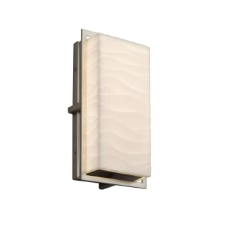 Open Box - Justice Design Group PNA-7562W-WAVE-NCKL - Wall Sconces Outdoor Lighting