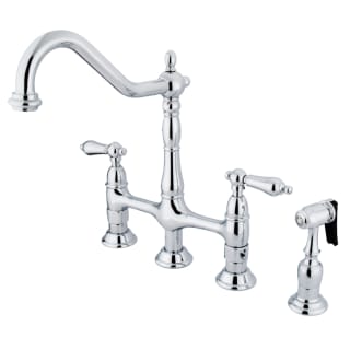 Open Box - Kingston Brass Heritage Double Handle Widespread Kitchen Faucet with Side Spray (KBBB2177_11175862)