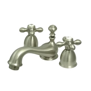 Open Box - Elements of Design ES3958AX Chicago 2-Handle 4" to 8" Mini Widespread Lavatory Faucet with Brass Pop-up, 4- 1/2", Satin Nickel