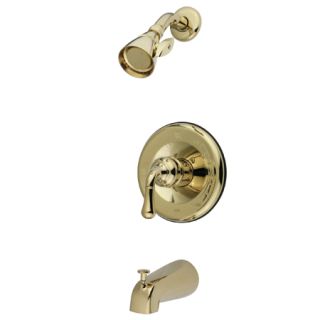 Open Box - Kingston Brass KB1632 Magellan Tub and Shower Trim with Multi Function Shower Head and Metal Lever Handle