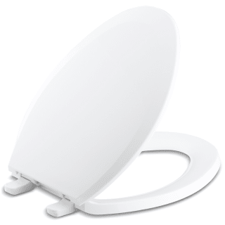 Open Box - Kohler K-4652-0 Lustra Q2 Elongated Closed-Front Toilet Seat with Quick-Release and Quick-Attach Hinges