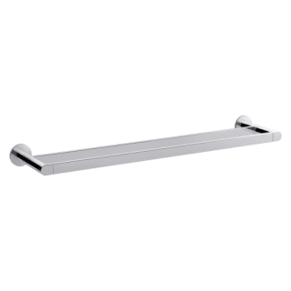 Open Box - Kohler K-73144-CP Composed 24" Metal Double Towel Bar