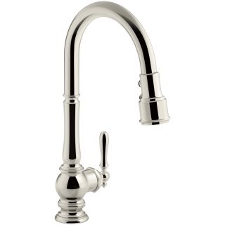 Open Box - Kohler Artifacts Single-Hole Kitchen Sink Faucet with Pull-Down Spout (KOH21065_14673524)