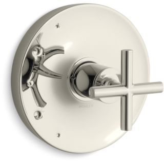 Open Box - Kohler K-TS14423-3-SN Purist Single Handle Rite-Temp Pressure Balanced Valve Trim Only with Metal Cross Handle