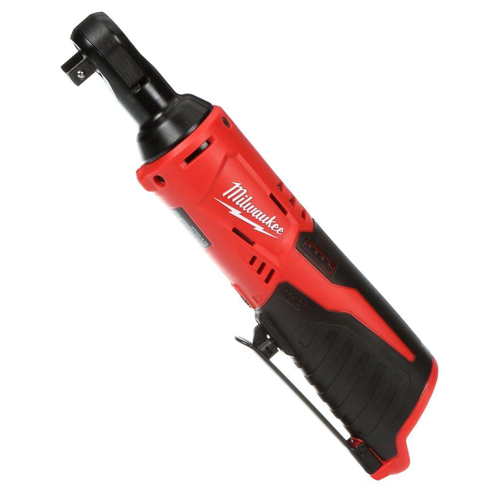 Open Box -  Milwaukee 2457-20 M12 12-Volt Lithium-Ion Cordless 3/8 in. Ratchet (Tool-Only) MilwaukeeBullseye Deals