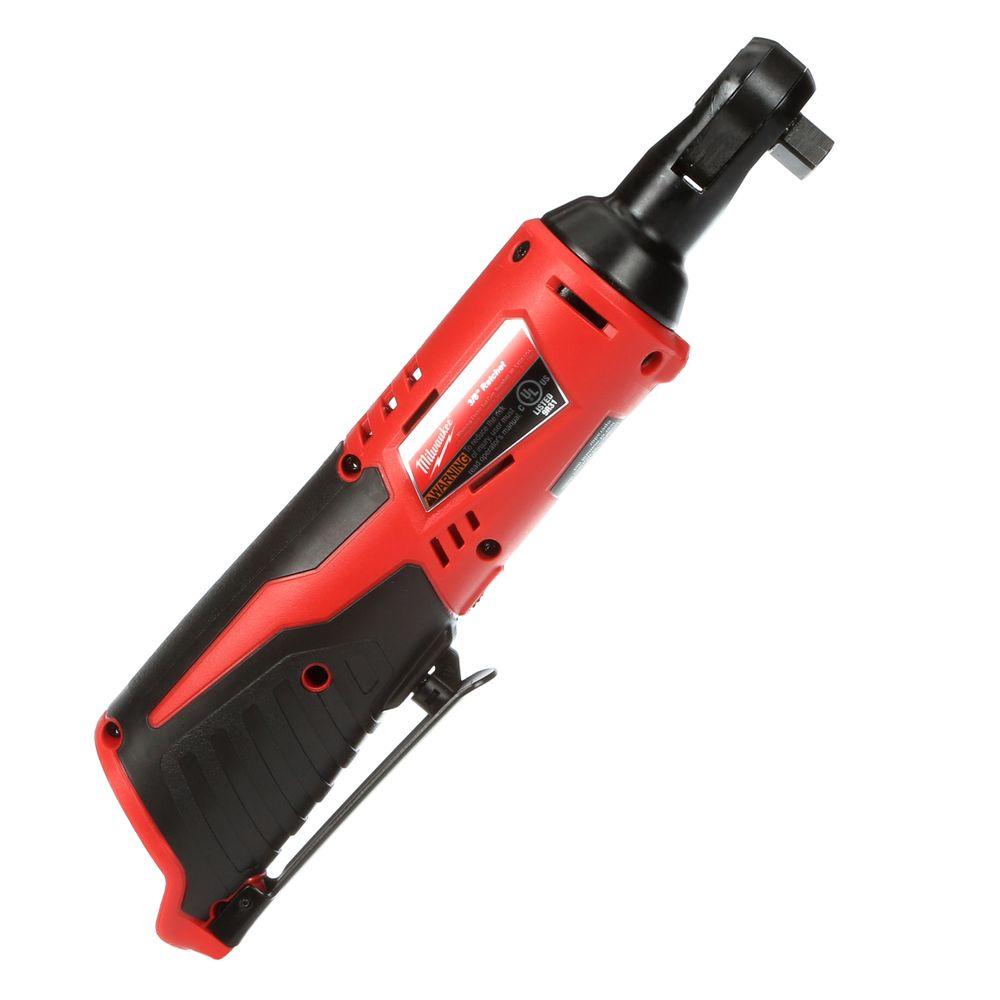 Open Box -  Milwaukee 2457-20 M12 12-Volt Lithium-Ion Cordless 3/8 in. Ratchet (Tool-Only) MilwaukeeBullseye Deals