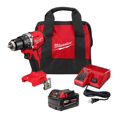 Used - M18 18V Lithium-Ion Brushless Cordless 1/2 in. Compact Hammer Drill/Driver Kit