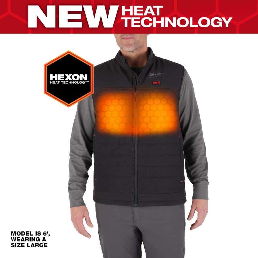 Open Box - Men's X-Large M12 12-Volt Lithium-Ion Cordless Axis Black Heated Vest Kit with (1) 2.0 Ah Battery and Charger