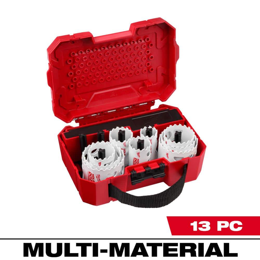 Open Box -  Hole Dozer General Purpose Bi-Metal Hole Saw Set (13-Piece) MilwaukeeBullseye Deals