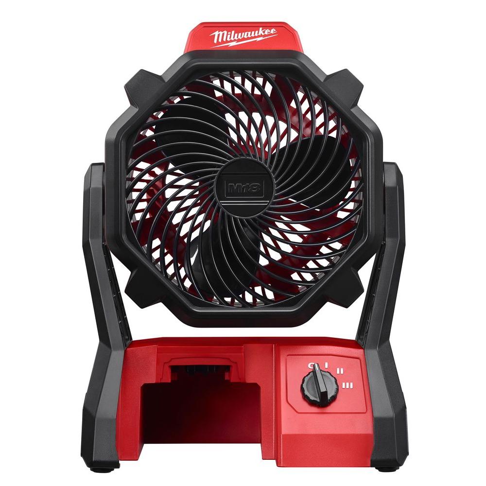 Open Box -  Milwaukee 0886-20 M18 18-Volt Lithium-Ion Cordless Jobsite Fan (Tool-Only) MILWAUKEEBullseye Deals