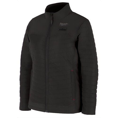 Open Box -  Women's Medium M12 12-Volt Lithium-Ion Cordless AXIS Black Heated Quilted Jacket Kit with (1) 3.0 Ah Battery and Charger