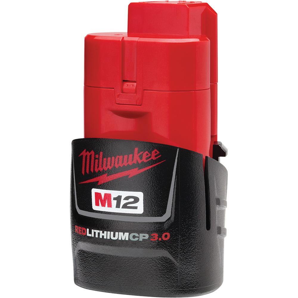 Open Box -  Milwaukee 48-11-2430 M12 12-Volt Lithium-Ion Compact Battery Pack 3.0Ah MilwaukeeBullseye Deals