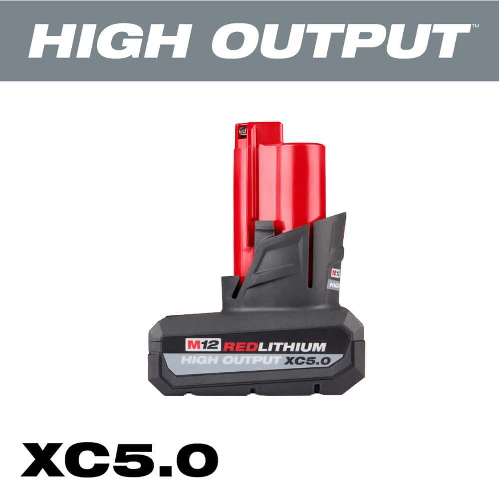 Open Box -  Milwaukee 48-11-2450 12V Lithium-Ion High Output 5Ah Battery Pack