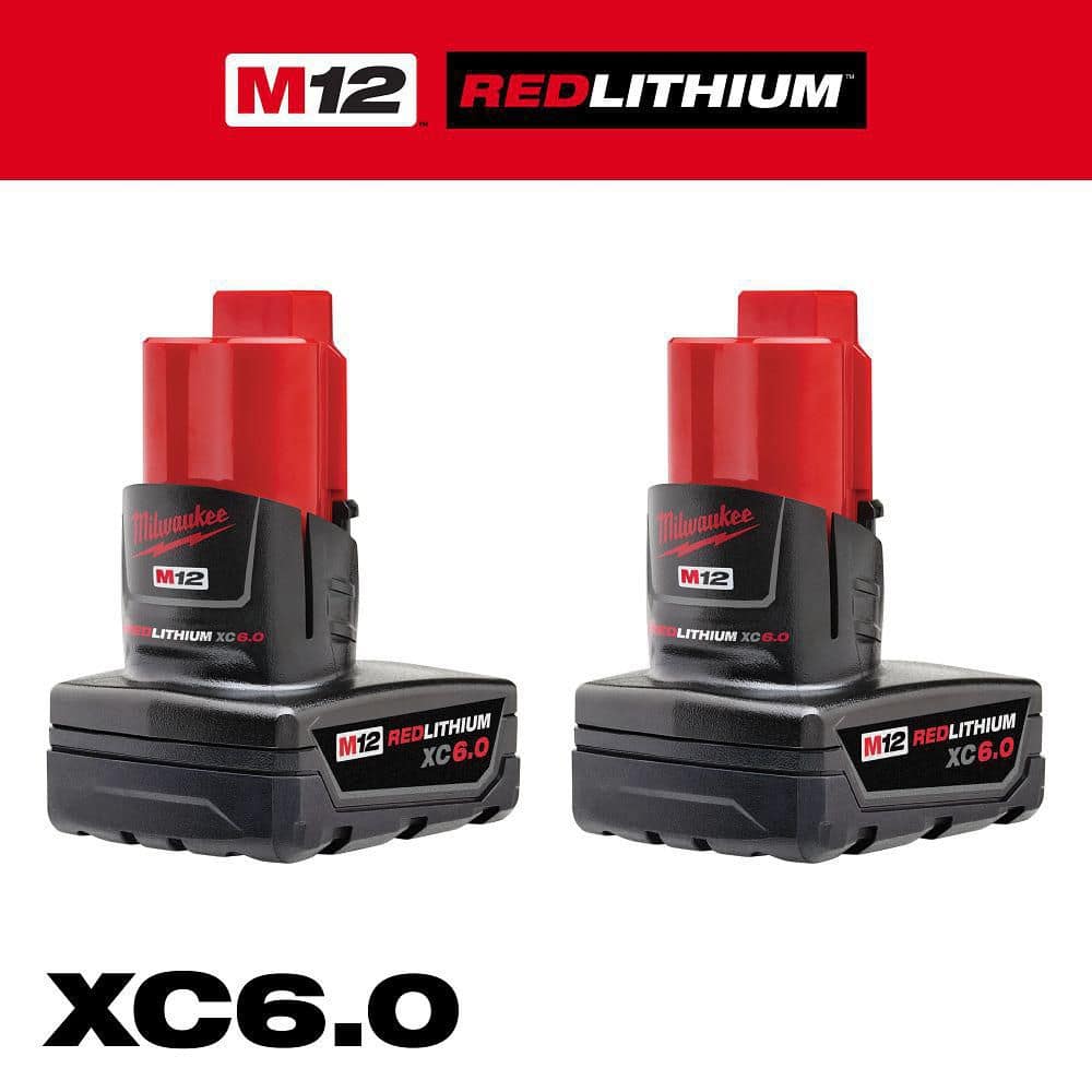 Open Box -  M12 12V Lithium-Ion XC Extended Capacity Battery Pack 6. 0Ah (2-Pack)