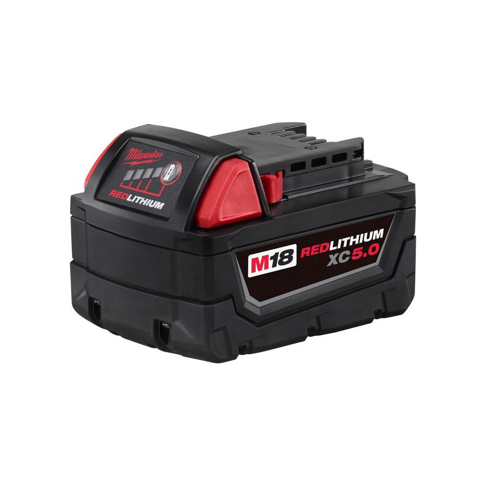 Open Box -  Milwaukee 48-59-1850 M18 18-Volt Lithium-Ion XC Starter Kit Battery and Charger MilwaukeeBullseye Deals