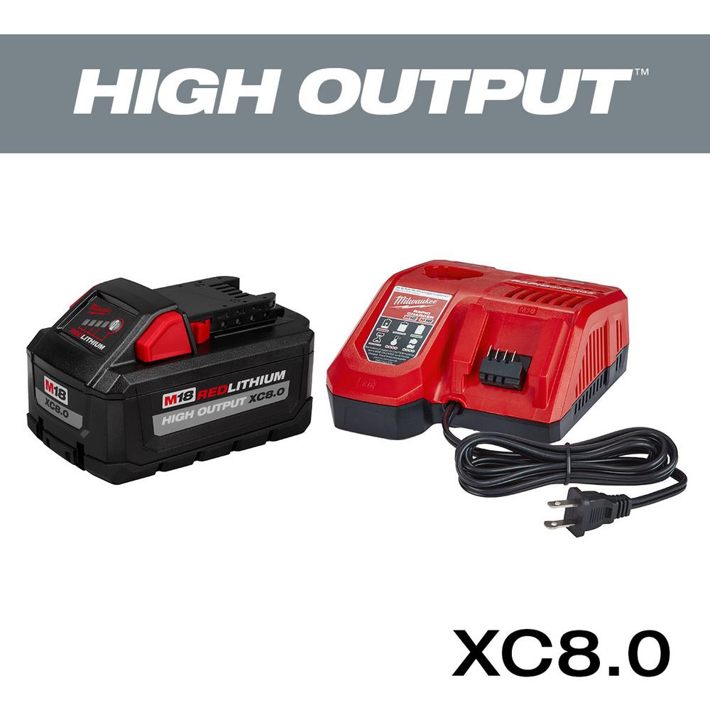 Open Box -  Milwaukee  48-59-1880 M18 18-V HIGH OUTPUT Starter Kit w/Battery & Rapid Charger MilwaukeeBullseye Deals