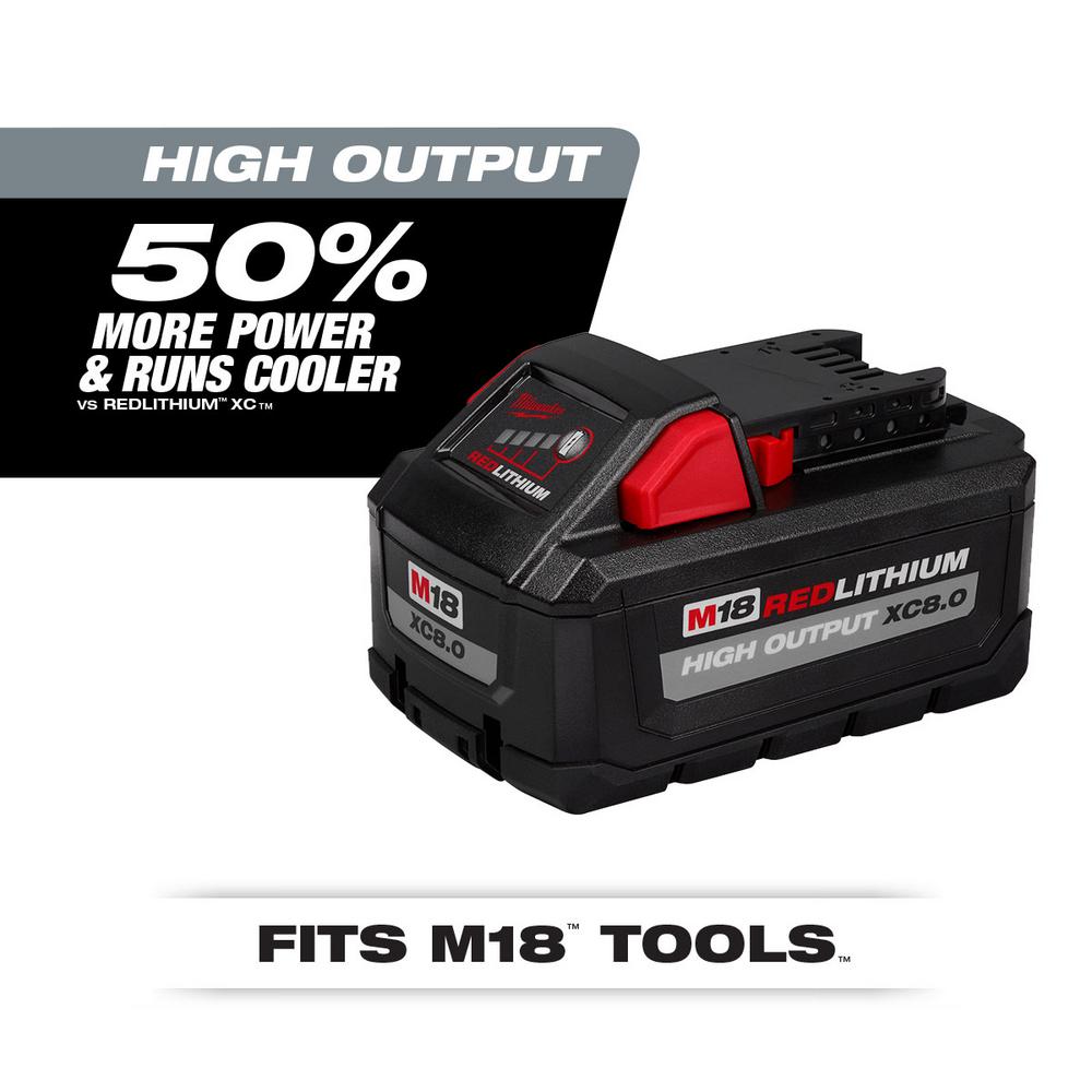 Open Box -  Milwaukee  48-59-1880 M18 18-V HIGH OUTPUT Starter Kit w/Battery & Rapid Charger MilwaukeeBullseye Deals