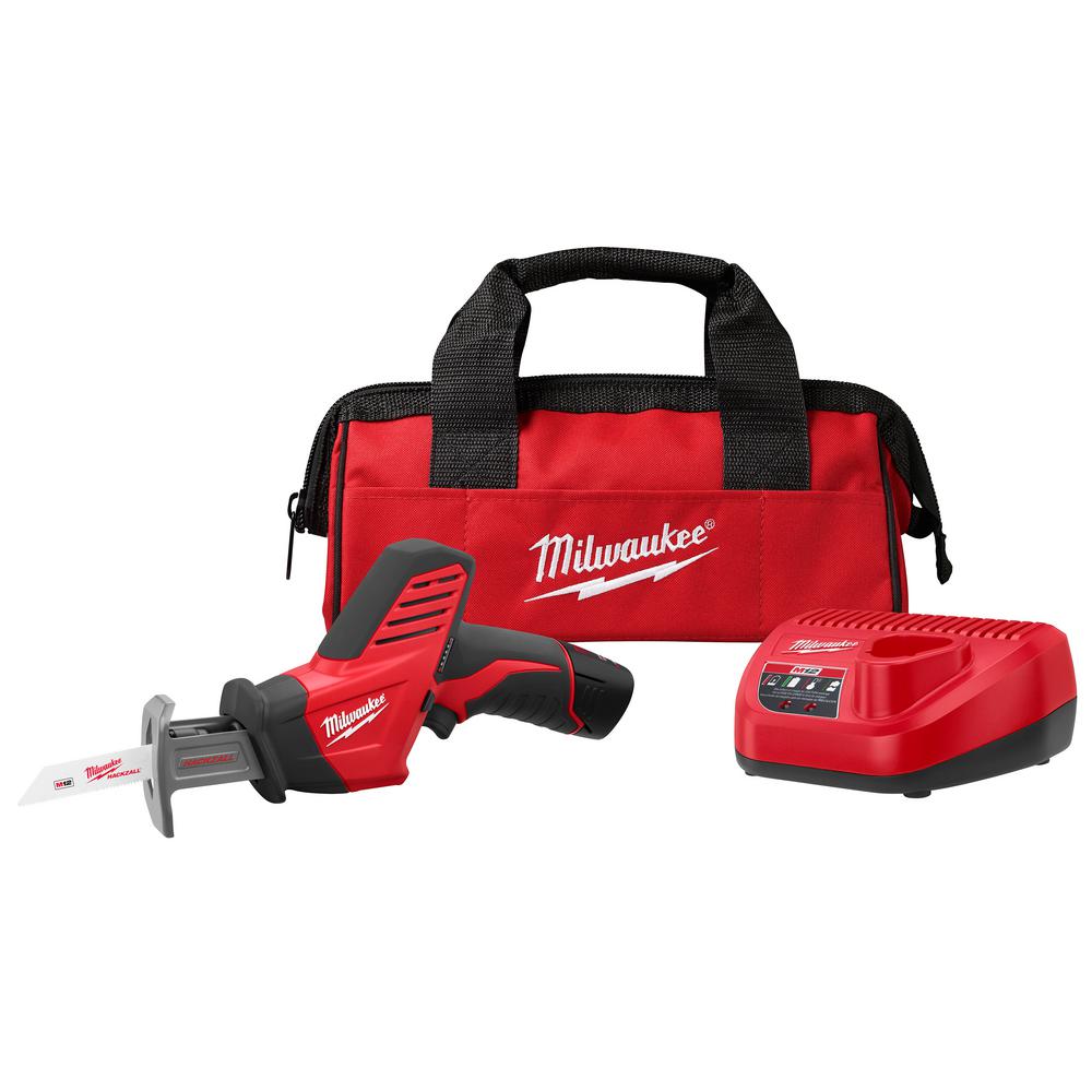 Open Box -  Milwaukee 2420-21 M12 12-V Lithium-Ion Cordless HACKZALL Reciprocating Saw Kit