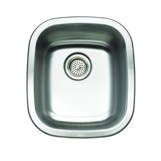 Open Box - Mirabelle MIRUC1517 14-1/2" Single Basin Stainless Steel Bar Sink - Undermount Installation