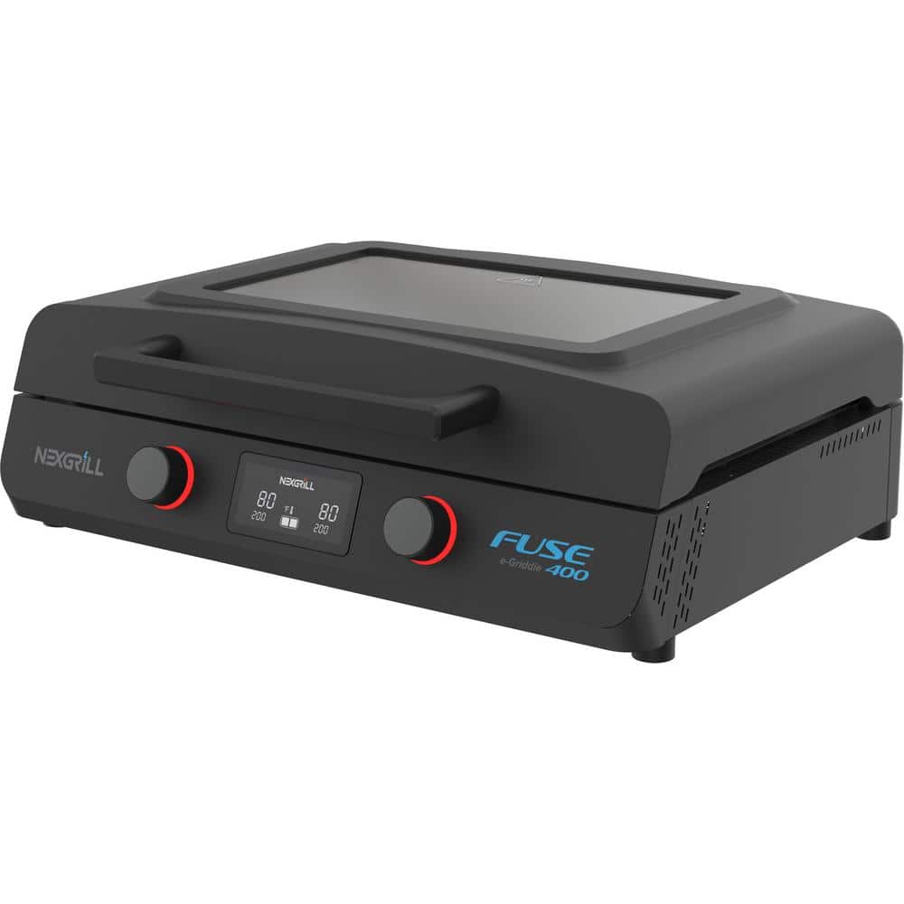 Fuse 400 22 in. Tabletop Electric Grill Griddle in Black NexgrillBullseye Deals
