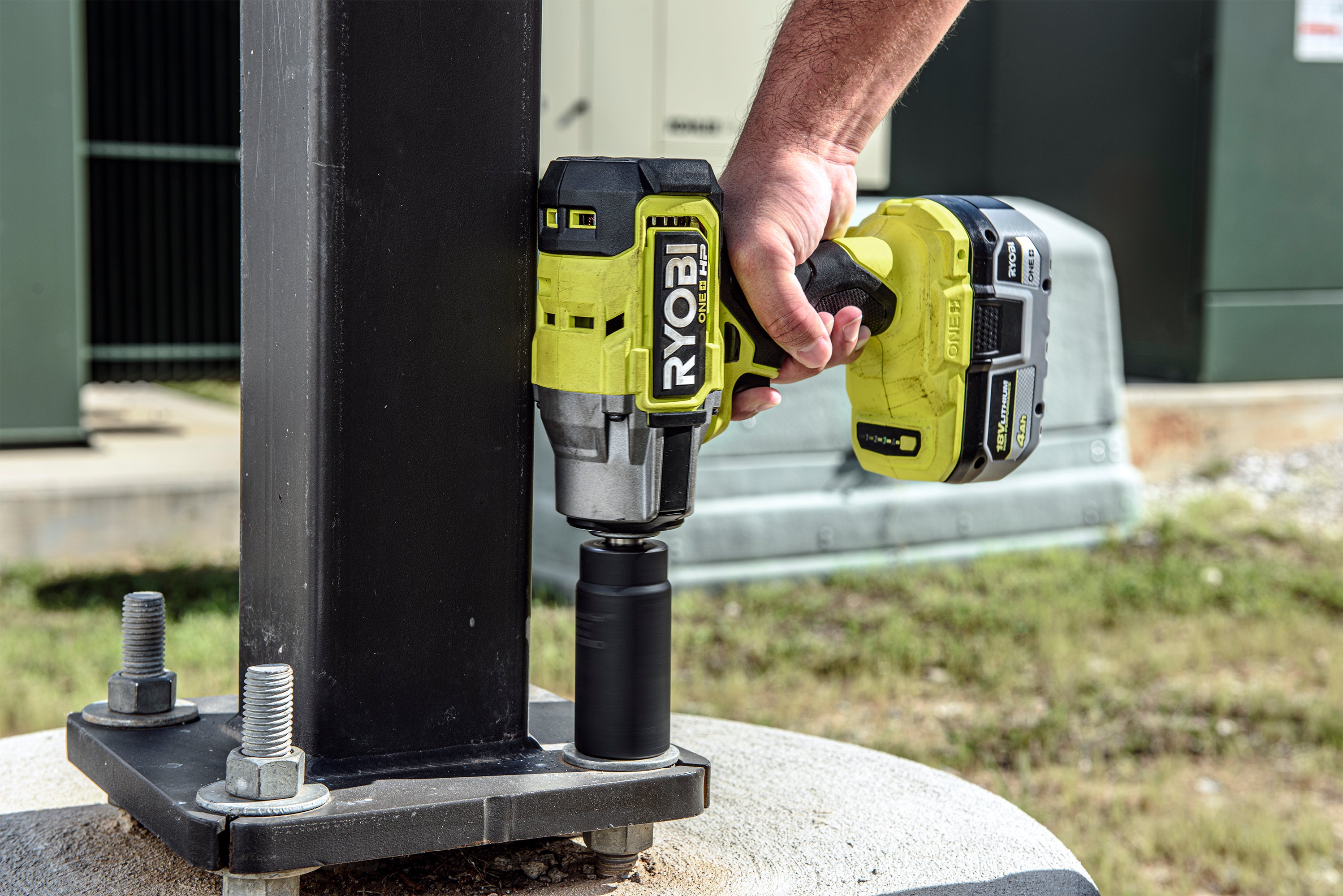 Open Box -  RYOBI ONE+ HP 18V Brushless Cordless 4-Mode 1/2 in. Impact Wrench (Tool Only)