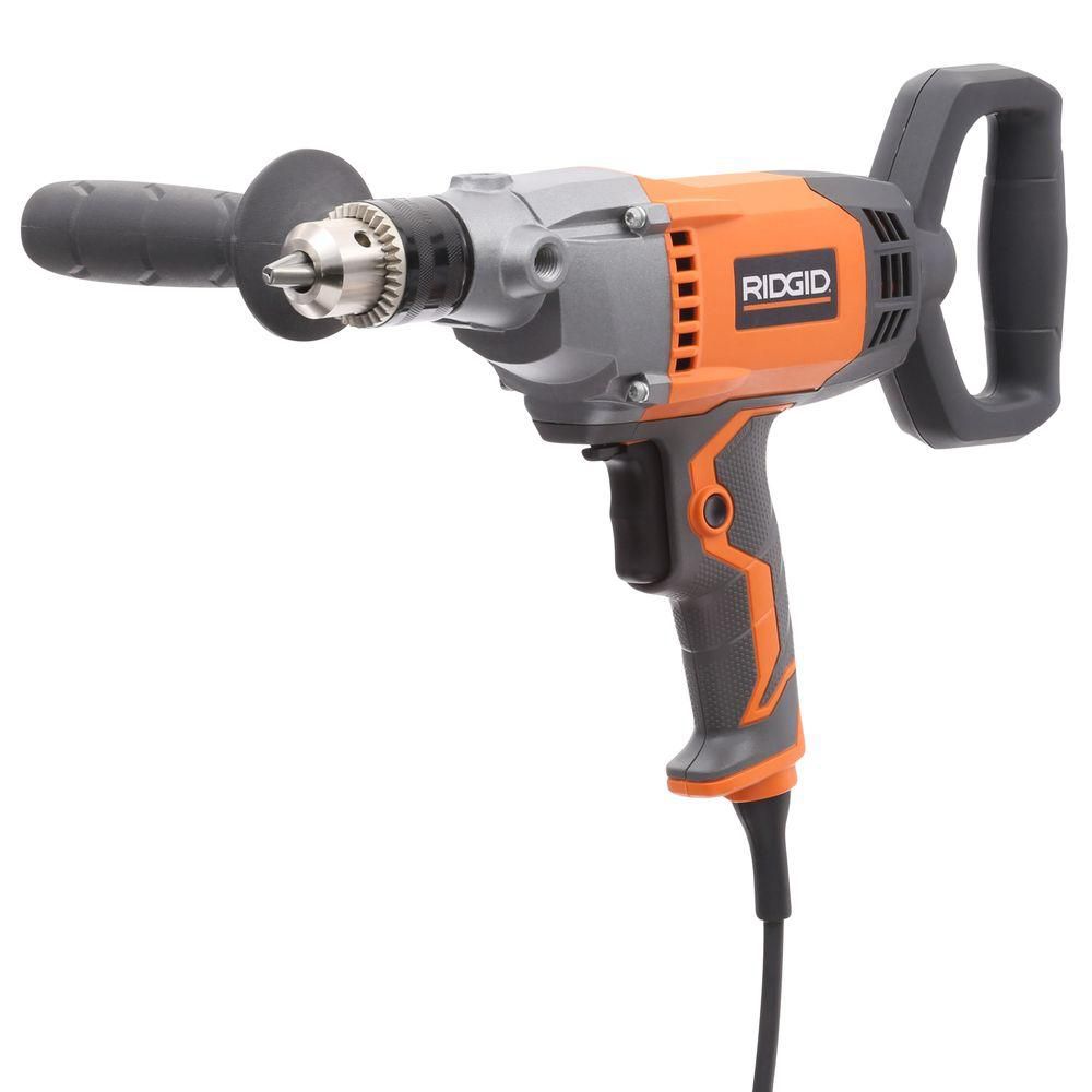 Open Box - RIDGID 9 Amp Corded 1/2 in. Spade Handle Mud Mixer RIDGIDBullseye Deals