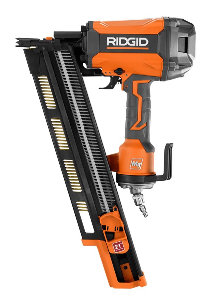 Open Box - Ridgid 21-Degree 3-1/2 in. Round-Head Framing Nailer (New Open Box)