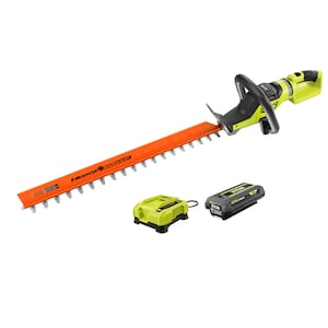 Open Box - Ryobi 40V HP Brushless 26 in. Cordless Battery Hedge Trimmer with 2.0 Ah Battery and Charger