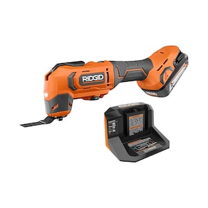 Open Box - RIDGID 18V Cordless Oscillating Multi-Tool with 2.0 Ah Battery and Charger