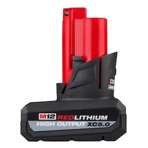 Open Box -  Milwaukee 48-11-2450 12V Lithium-Ion High Output 5Ah Battery Pack