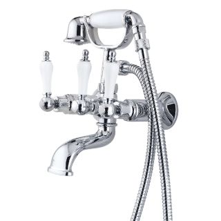 Open Box - Pfister 801-SVHC Savannah Clawfoot Tub Triple Handle Faucet with Handshower