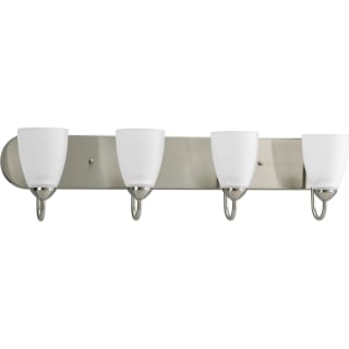 Open Box - Progress Lighting P2709-09 Gather 4 Light Bathroom Vanity Light with Etched Glass Shades - 30" Wide