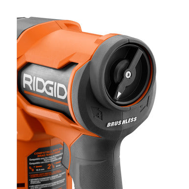 Open Box -  RIDGID 18V Lithium-Ion Brushless Cordless 18-Gauge 2-1/8 in. Brad Nailer (Tool Only) with CLEAN DRIVE Technology