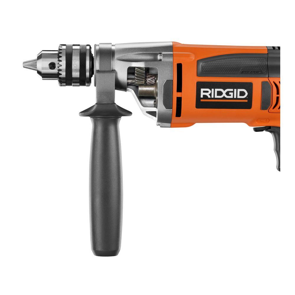Open Box -  RIDGID 8-Amp 1/2 in. Heavy-Duty Variable Speed Reversible Drill - R71111