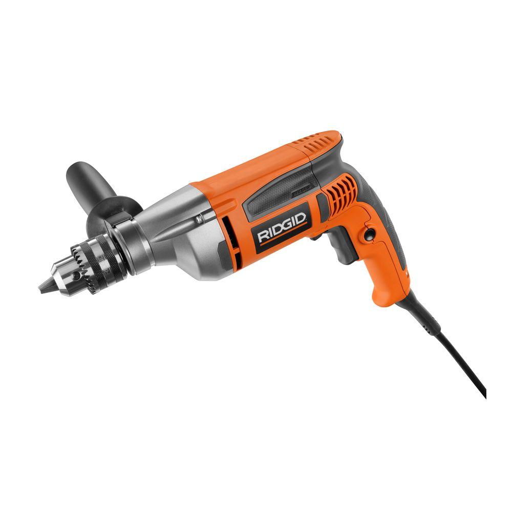 Open Box -  RIDGID 8-Amp 1/2 in. Heavy-Duty Variable Speed Reversible Drill - R71111