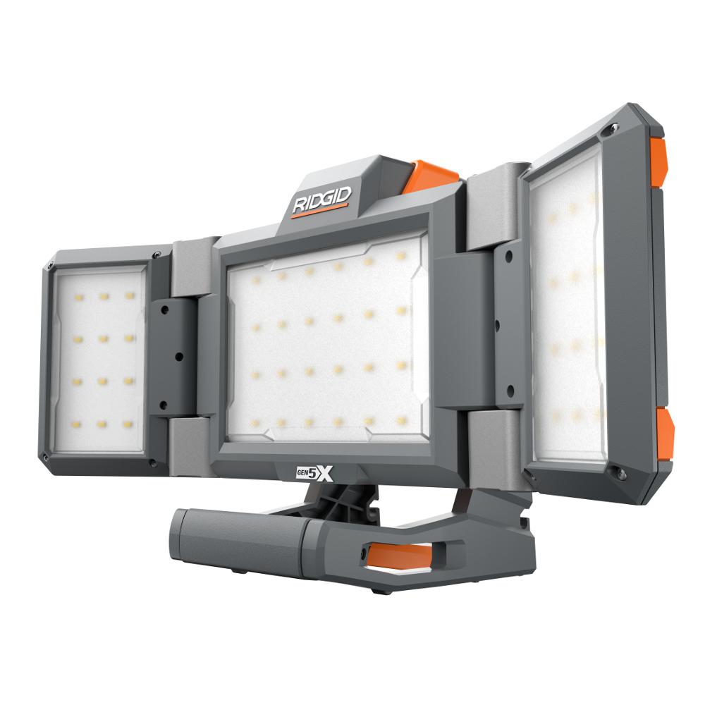 Open Box - ridgid r8694221b gen5x 18-volt hybrid folding panel light RIDGIDBullseye Deals