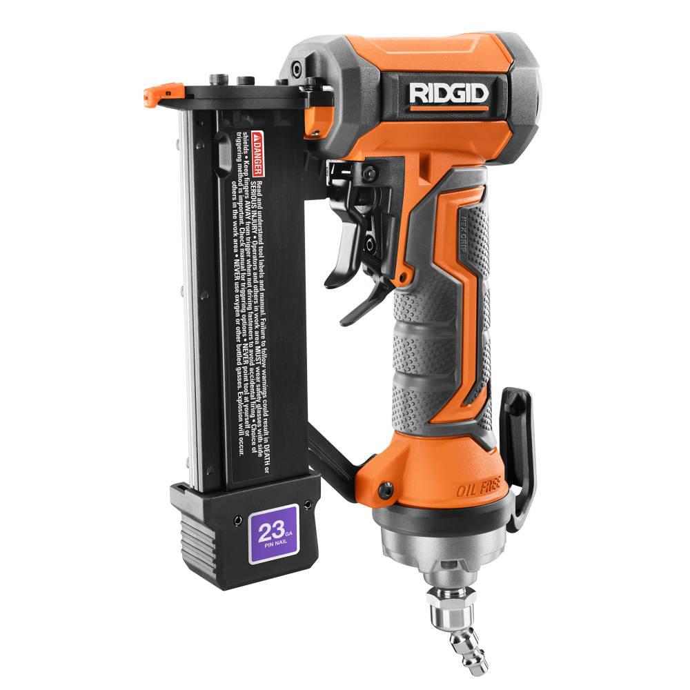 Open Box -  RIDGID 23-Gauge 1-3/8 in. Headless Pin Nailer with Dry-Fire Lockout