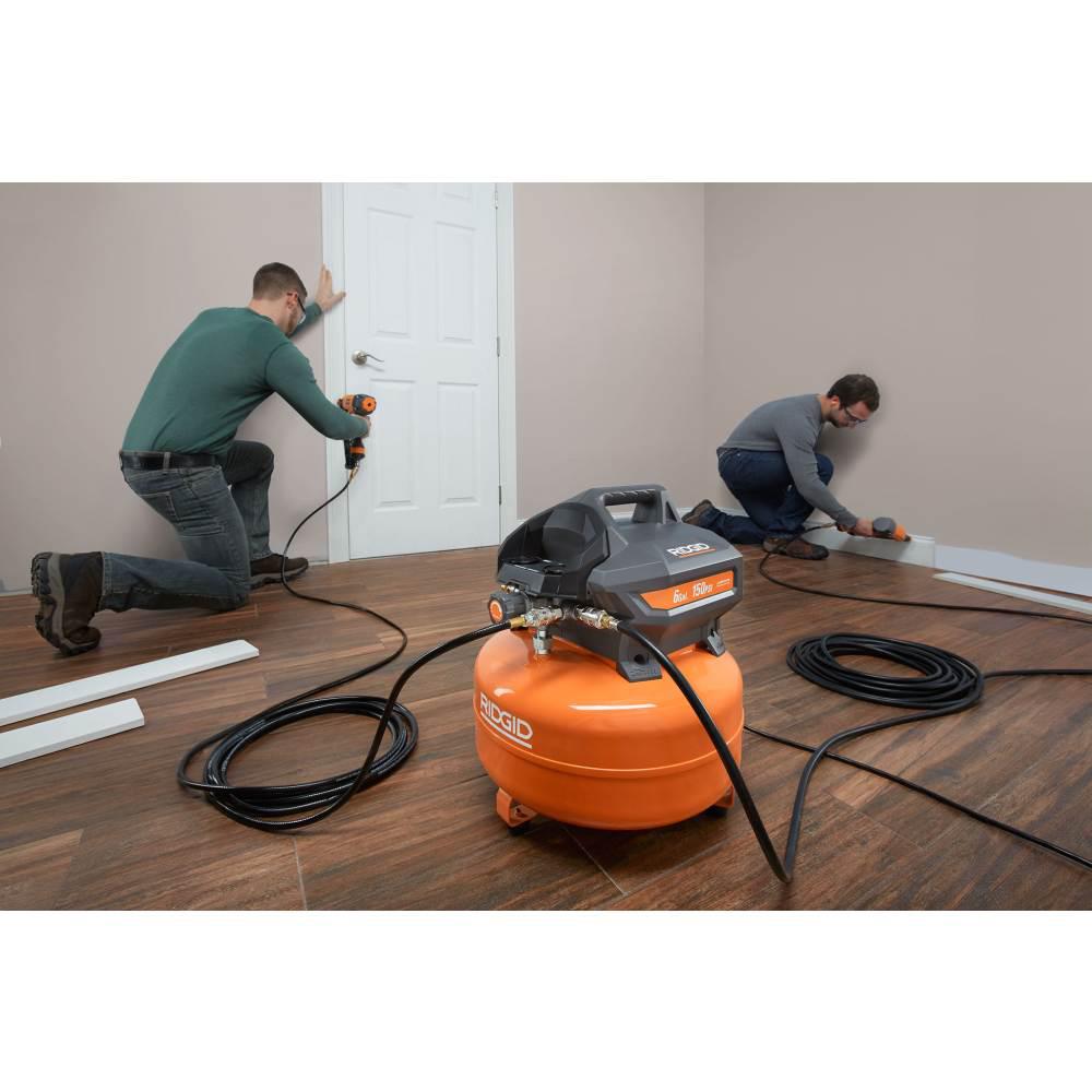 Open Box - RIDGID OF60150HA 6 Gal. Portable Electric Pancake Compressor RIDGIDBullseye Deals