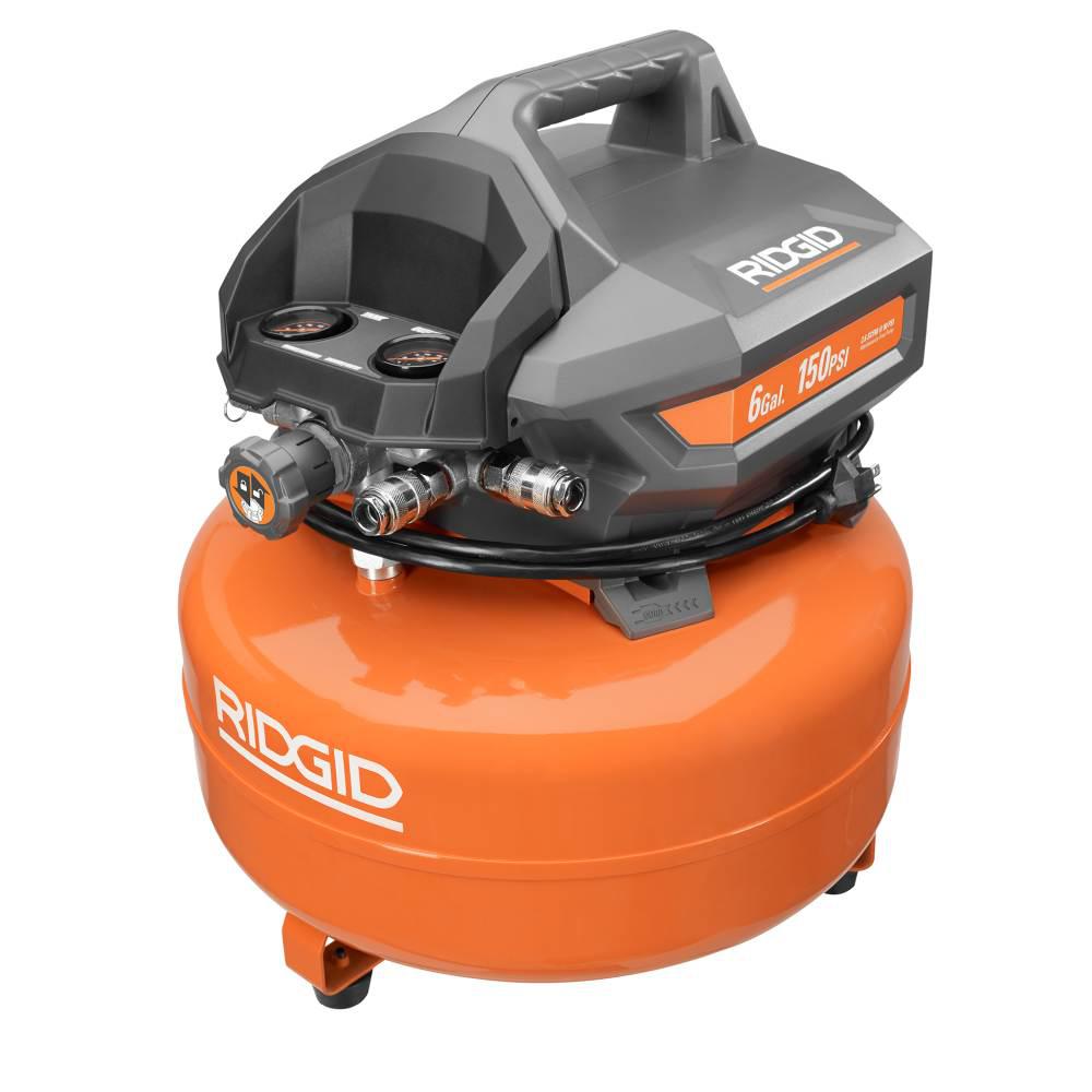 Open Box - RIDGID OF60150HA 6 Gal. Portable Electric Pancake Compressor RIDGIDBullseye Deals
