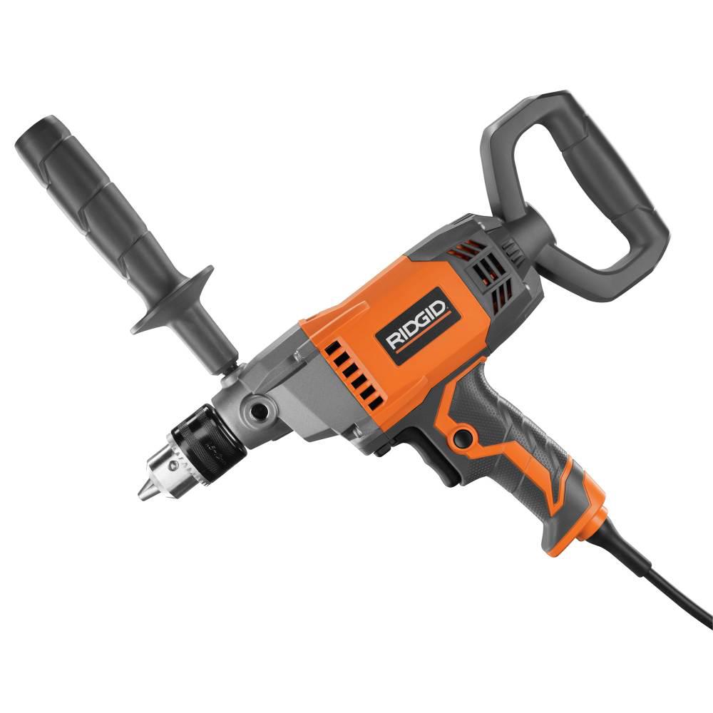 Open Box - RIDGID 9 Amp Corded 1/2 in. Spade Handle Mud Mixer RIDGIDBullseye Deals