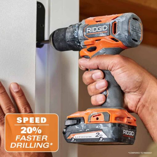 Open Box -  RIDGID 18V Cordless 2-Tool Combo Kit with Drill/Driver, Impact Driver, (2) 2.0 Ah Batteries, and Charger RIDGIDBullseye Deals