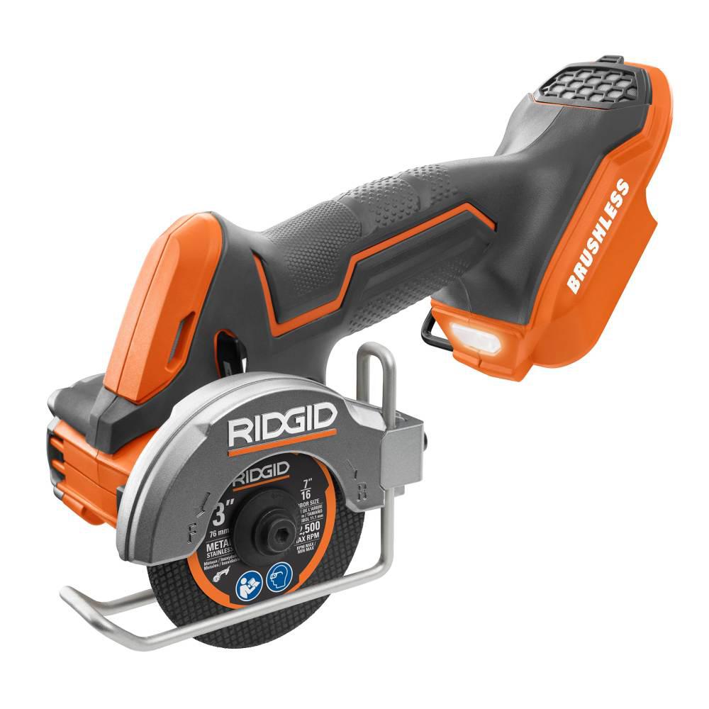 Open Box -  RIDGID 18-Volt SubCompact Lithium-Ion Cordless 3" Multi-Material Saw Tool-Only