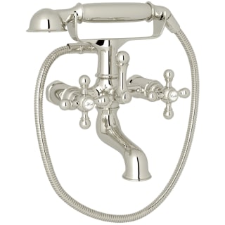 Open Box - Rohl AC7X-PN Cisal Exposed Tub Filler with Hand Shower and Metal Cross Handles less Unions