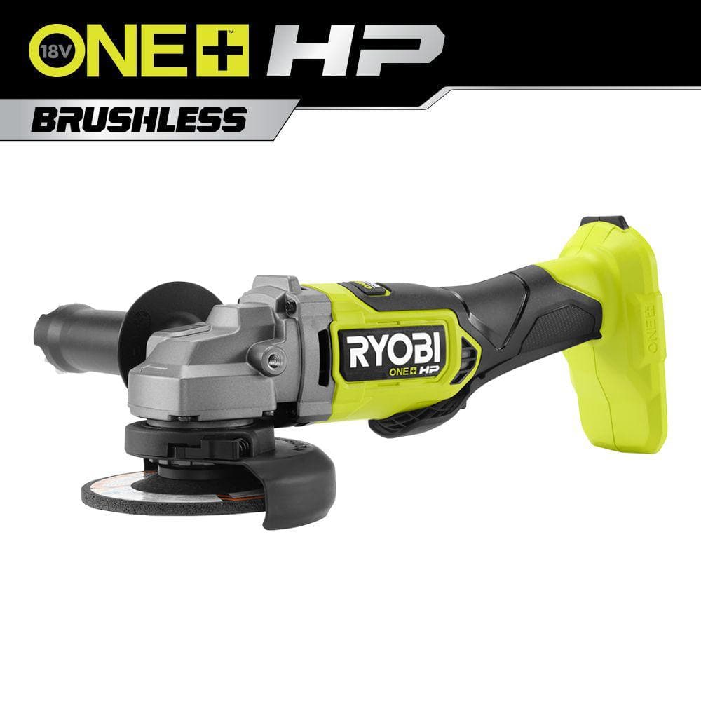 Open Box - Ryobi ONE+ HP 18V Brushless Cordless 4-1/2 in. Angle Grinder (Tool Only)