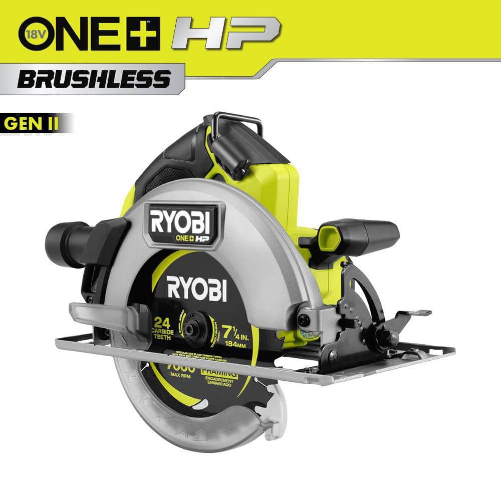 Open Box -  Ryobi ONE+ HP 18V Brushless Cordless 7-1/4 in. Circular Saw (Tool Only)