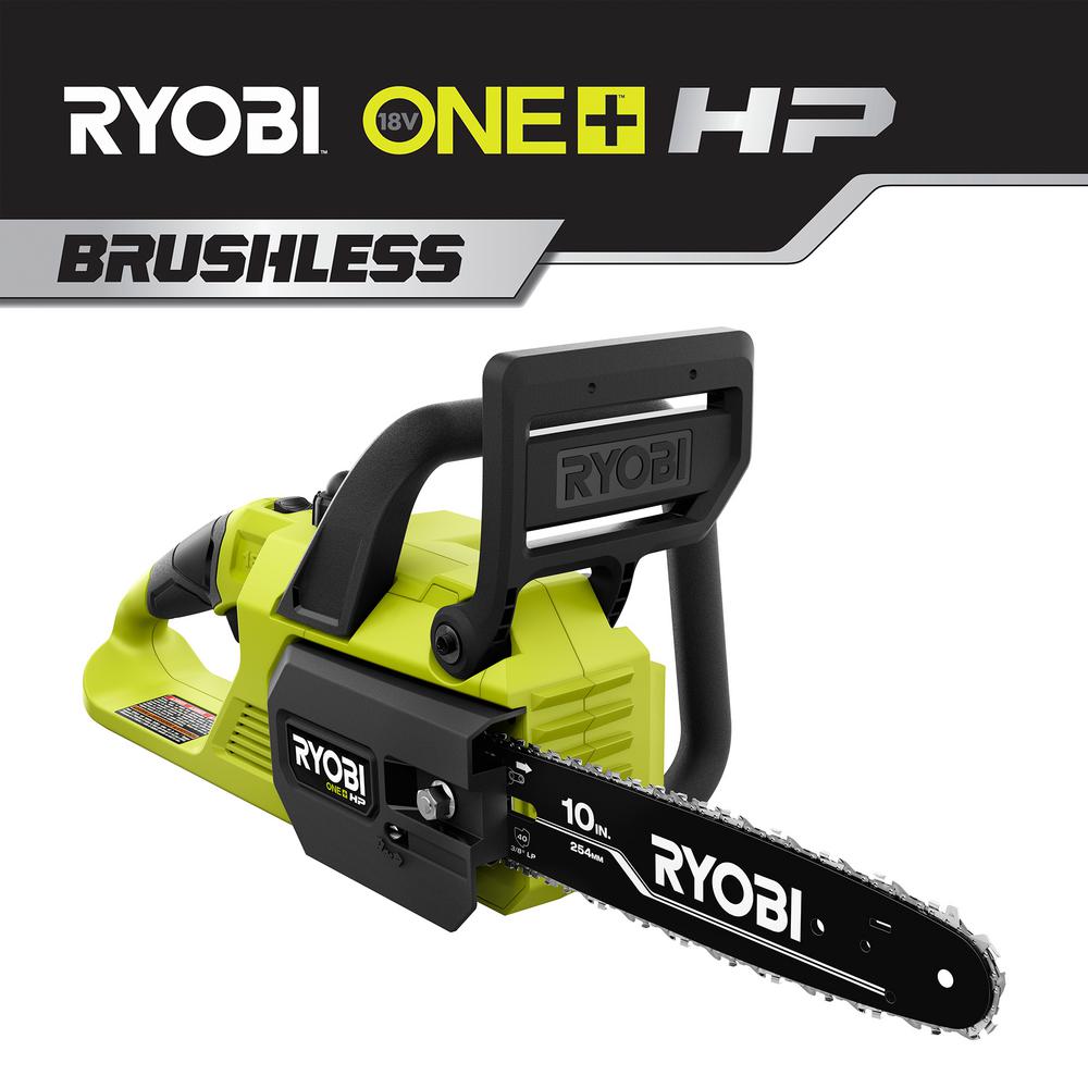 Open Box -  RYOBI ONE+ 10 in. HP 18V Brushless Lithium-Ion Electric Cordless Battery Chainsaw (Tool Only) RYOBIBullseye Deals
