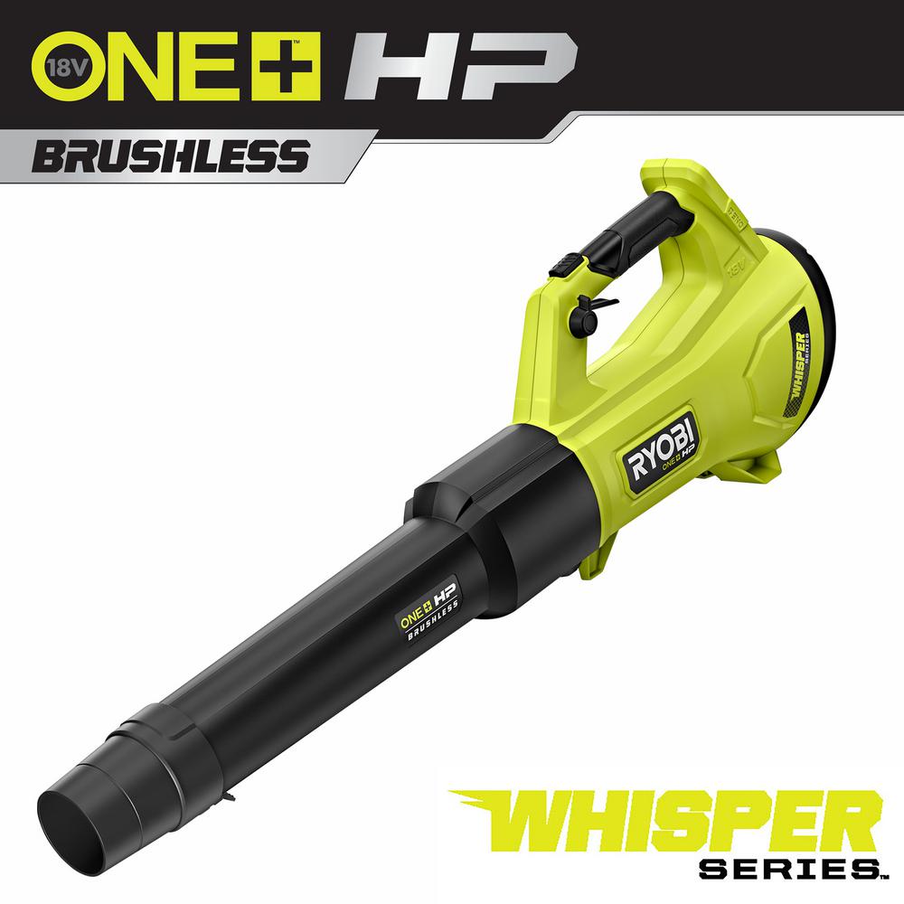 Open Box -  RYOBI ONE+ HP 18V Brushless Whisper Series 130 MPH 450 CFM Cordless Battery Leaf Blower (Tool Only) RYOBIBullseye Deals