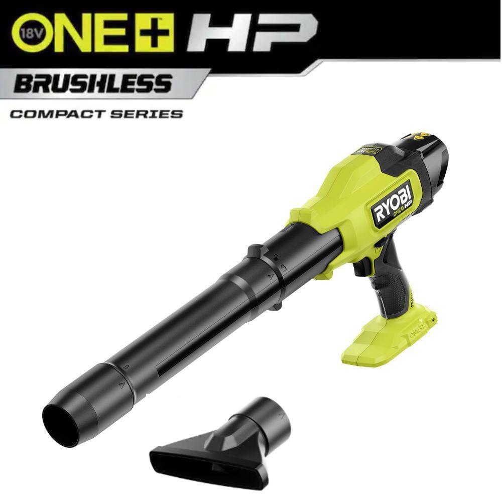 Open Box -  RYOBI ONE+ HP 18V Brushless Cordless 220 CFM 140 MPH Compact Blower (Tool-Only)