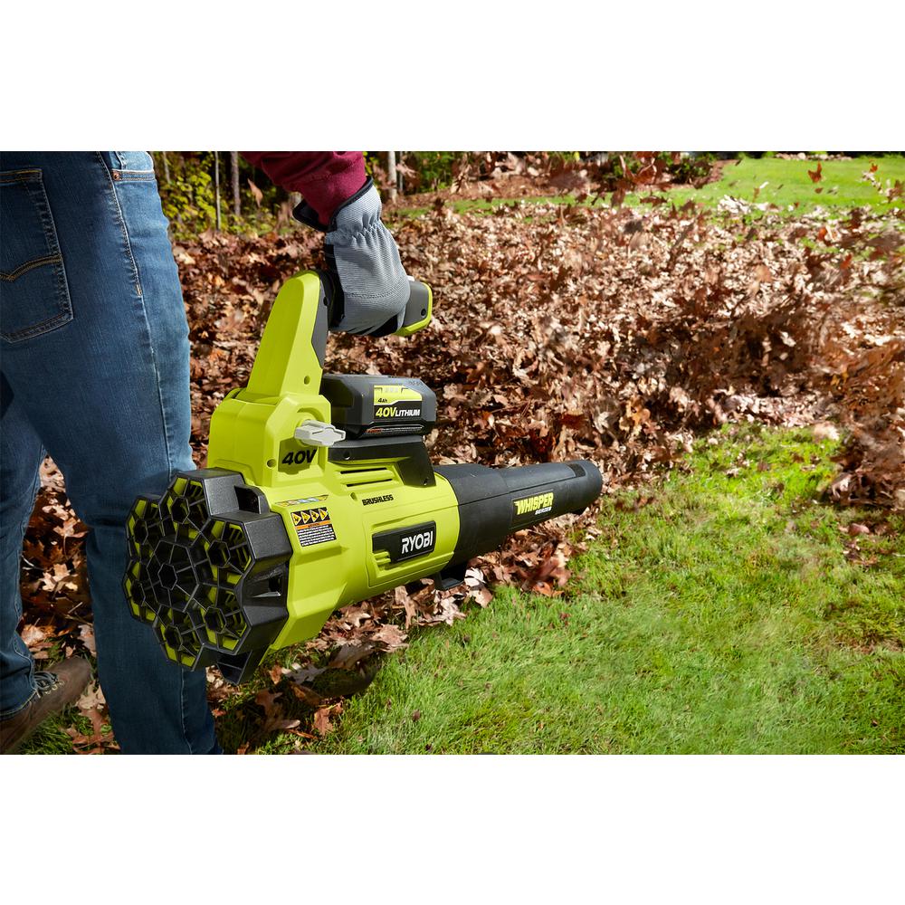 Open Box -  RYOBI RY40470VNM 40-Volt Lithium-Ion Brushless Cordless Leaf Blower w/ Battery RYOBIBullseye Deals